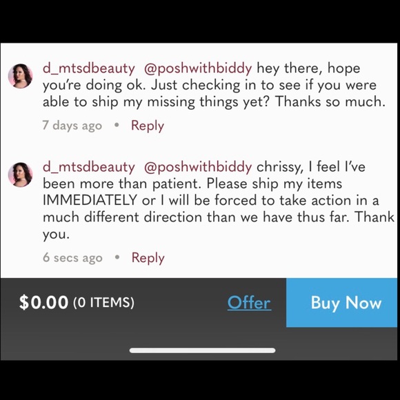 ⚠️⚠️@poshwithbiddy⚠️TRADE SCAMMER⚠️WARNING⚠️⚠️ - Picture 6 of 7